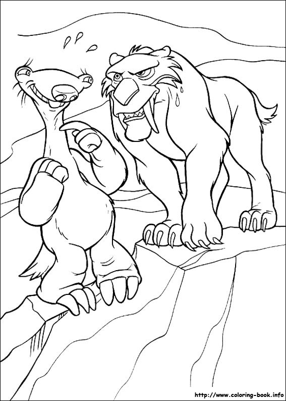 Ice Age coloring picture